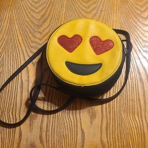 Emoji love across body purse